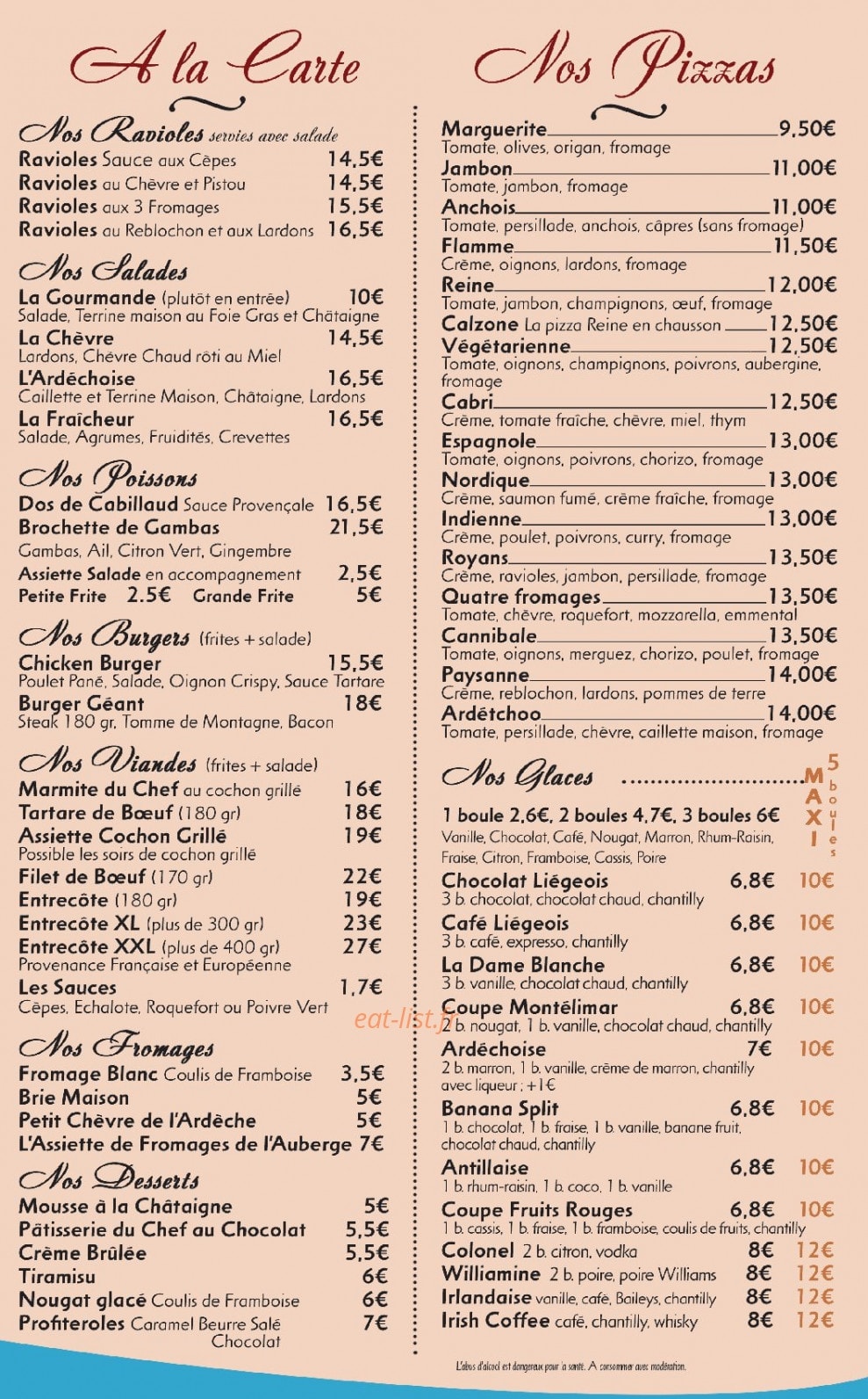 L'auberge gonflée — carte page 2