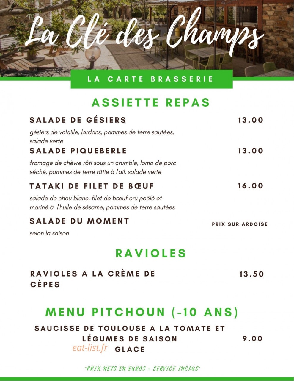 La Clé des Champs — carte page 2