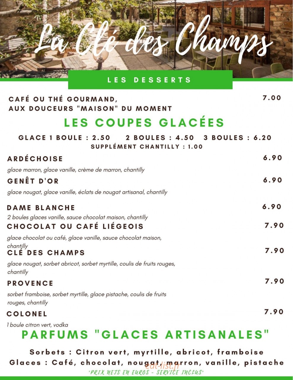 La Clé des Champs — carte page 4
