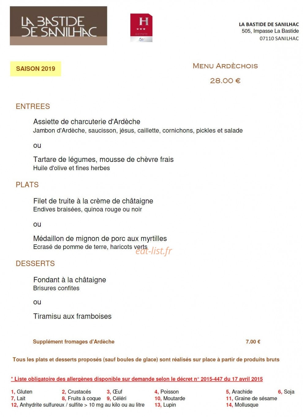 La Bastide de Sanilhac — carte page 4