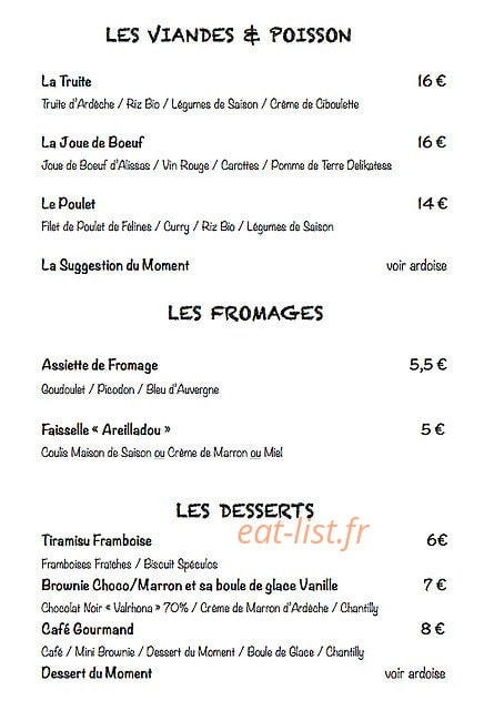 La Boucharade — carte page 2