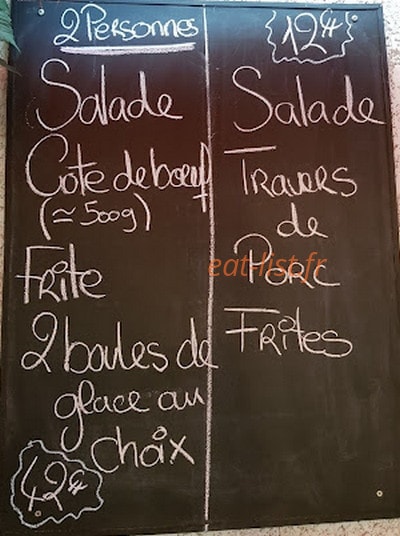 Chez Paulette — carte page 1