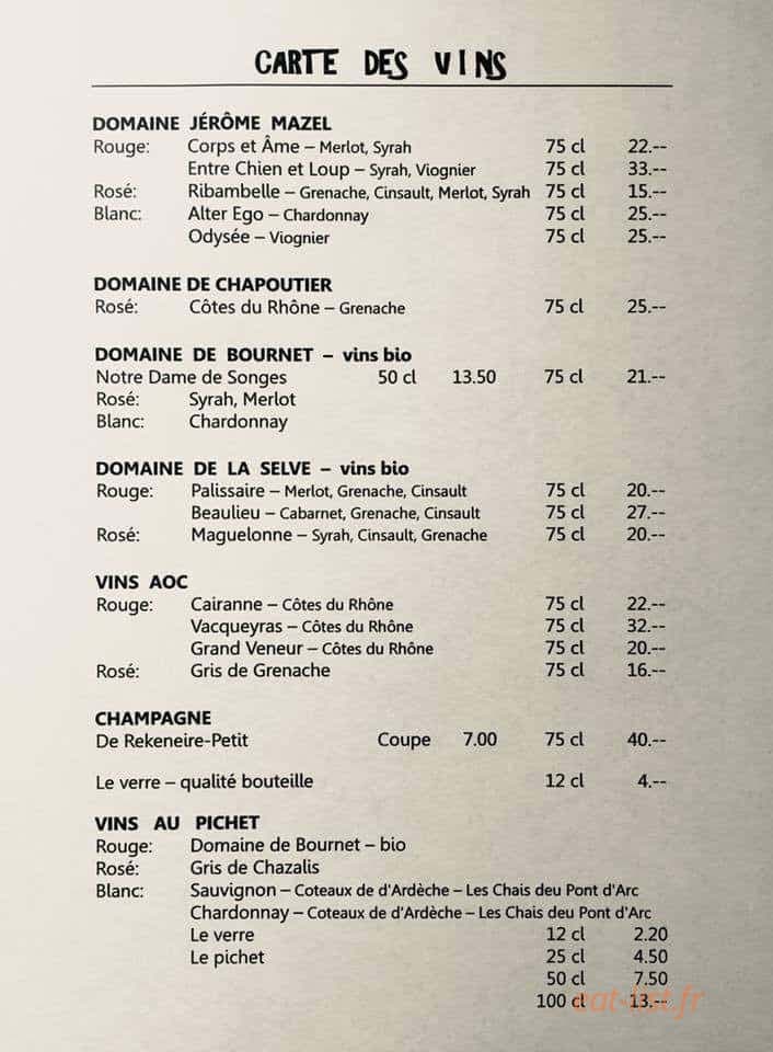 La Folie en Tête — carte page 3