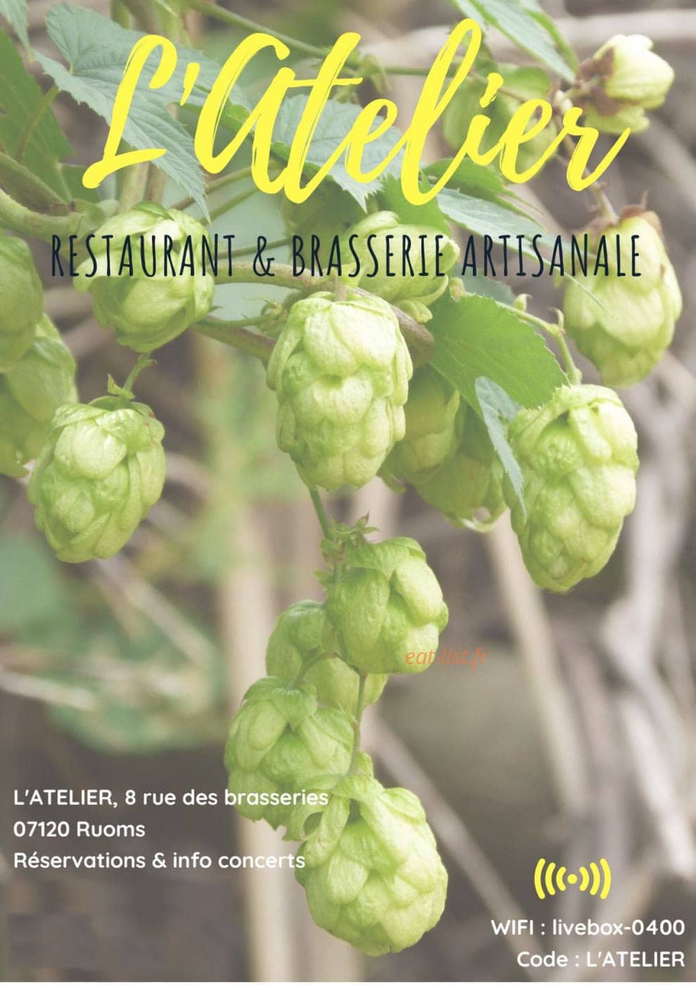 L'atelier — carte page 1