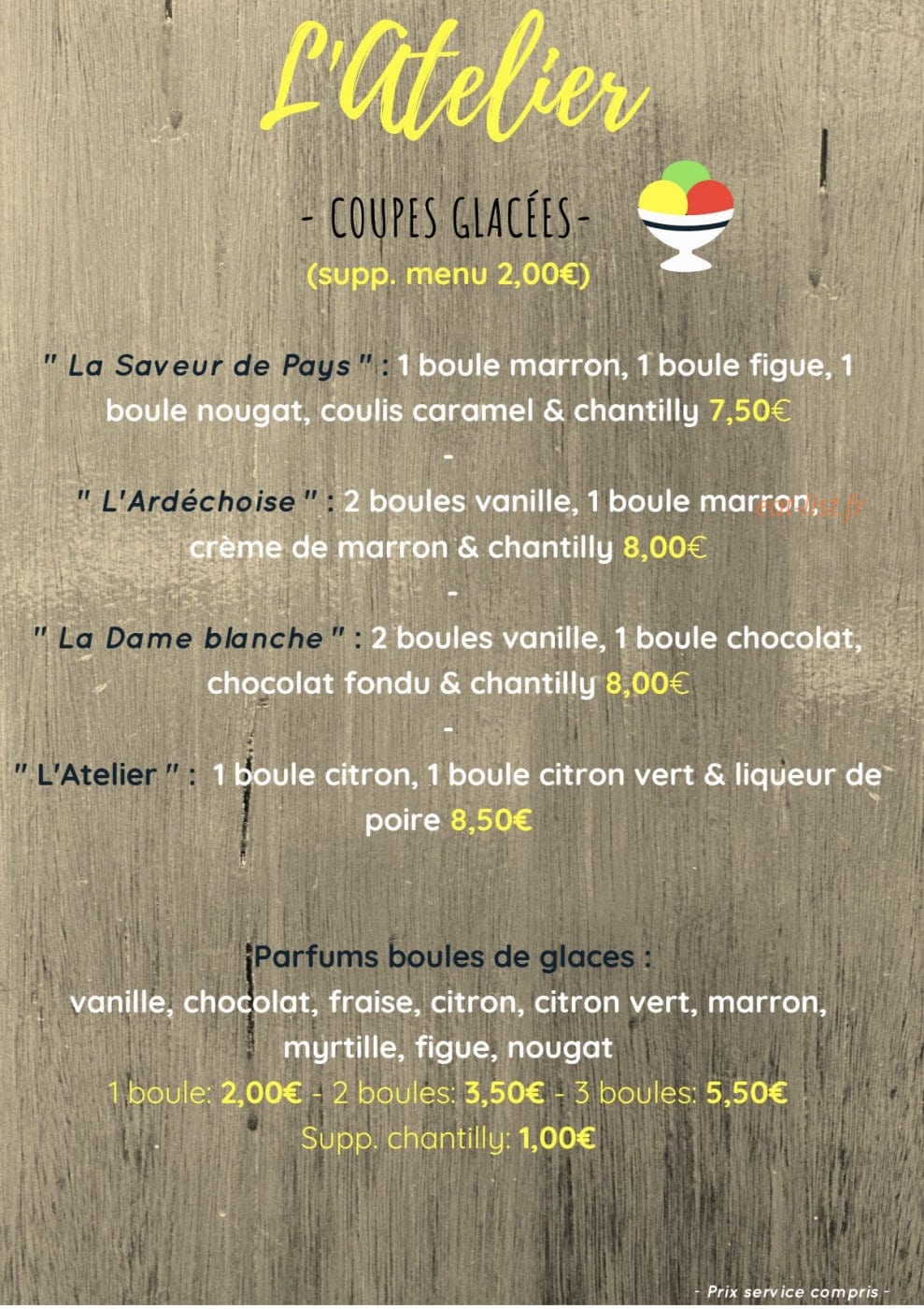 L'atelier — carte page 8