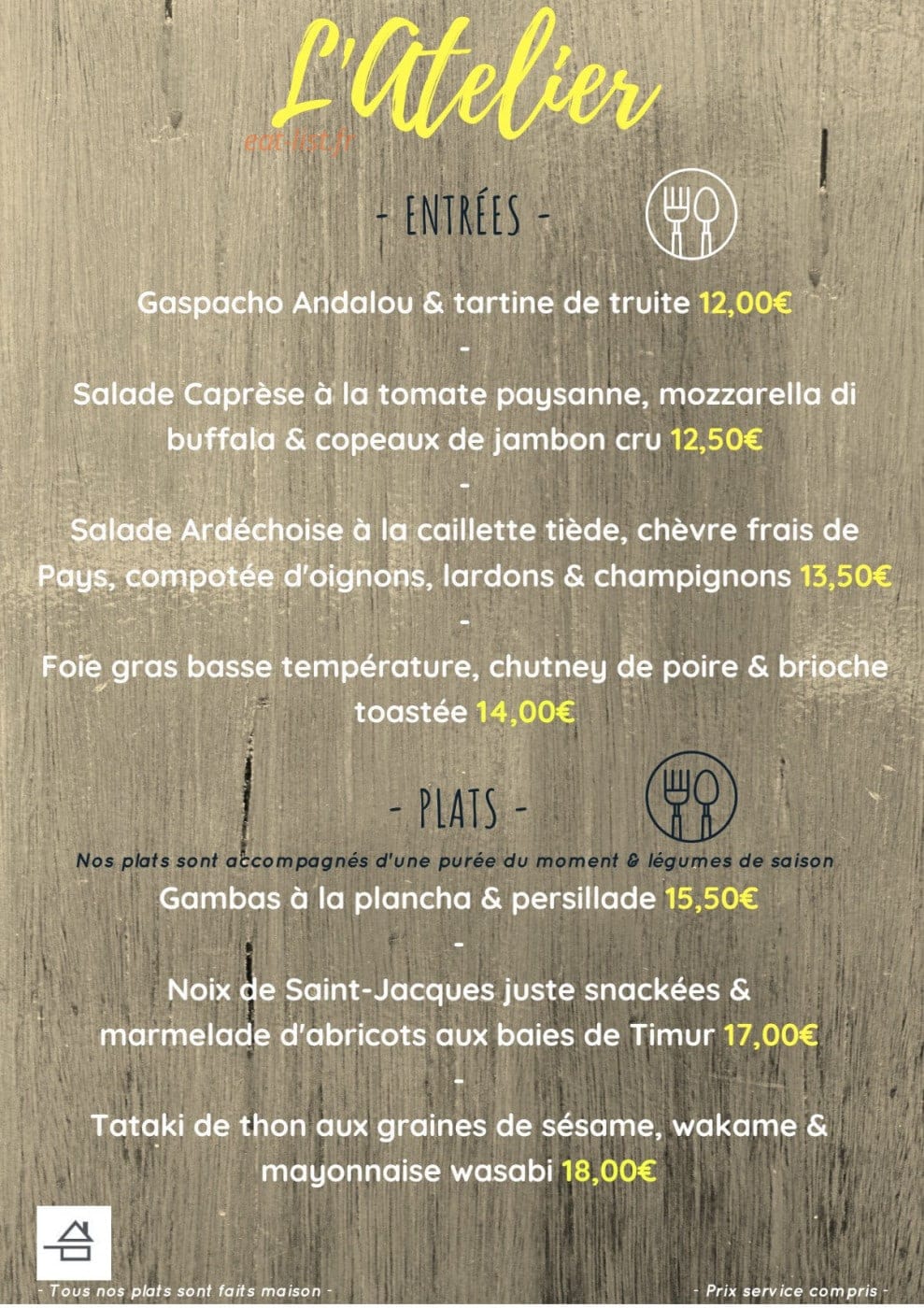 L'atelier — carte page 6