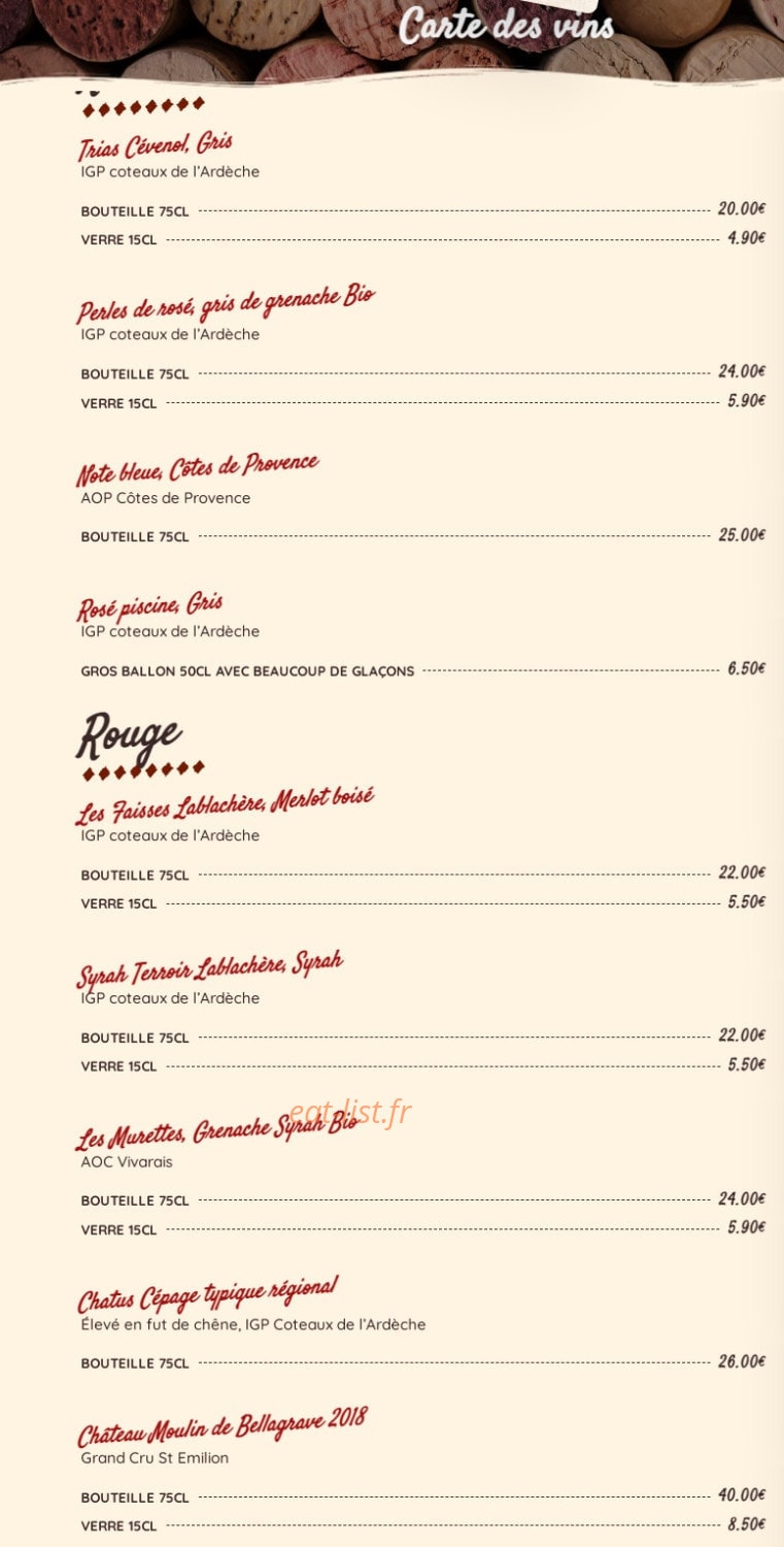 Le Bistronome — carte page 7