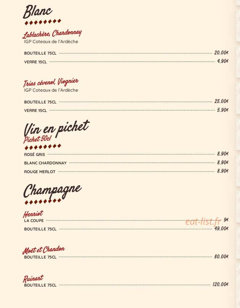 Le Bistronome — carte page 8