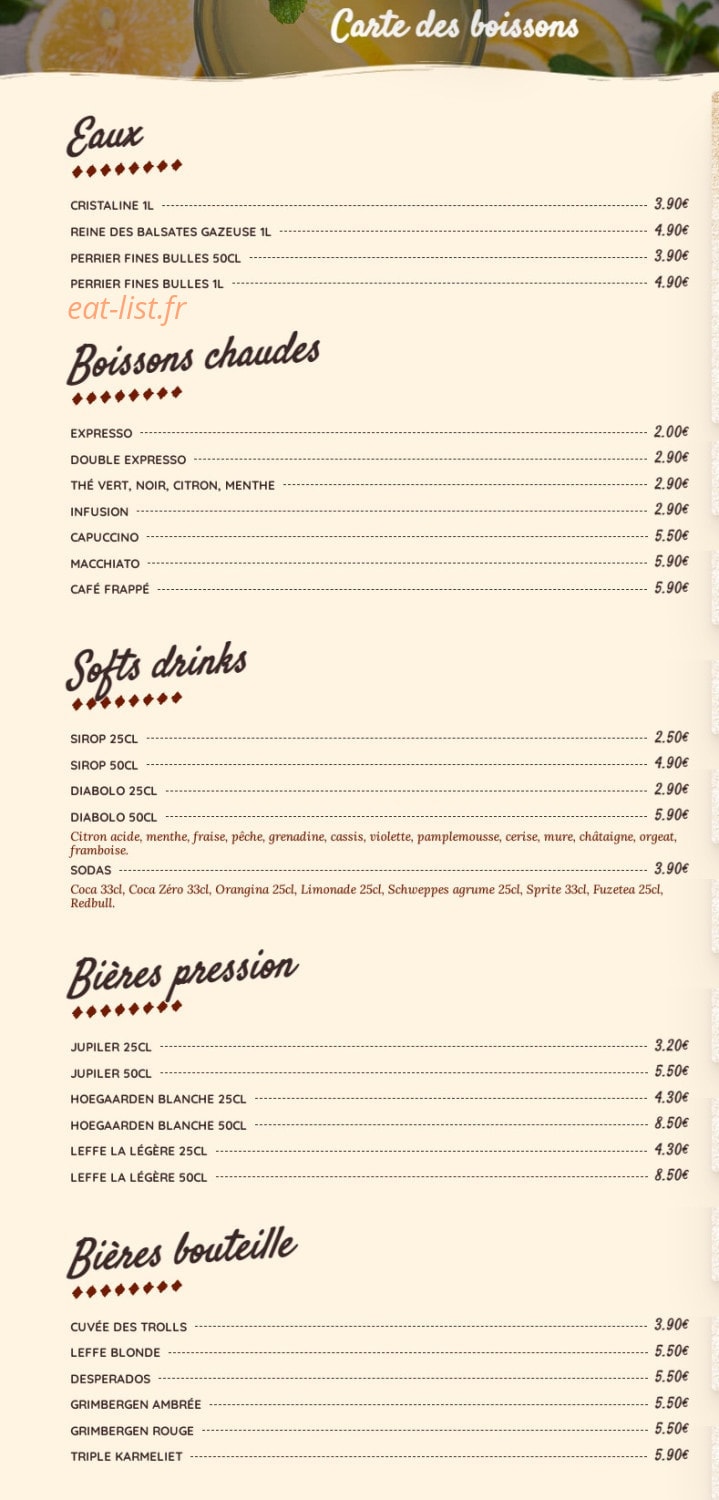Le Bistronome — carte page 4