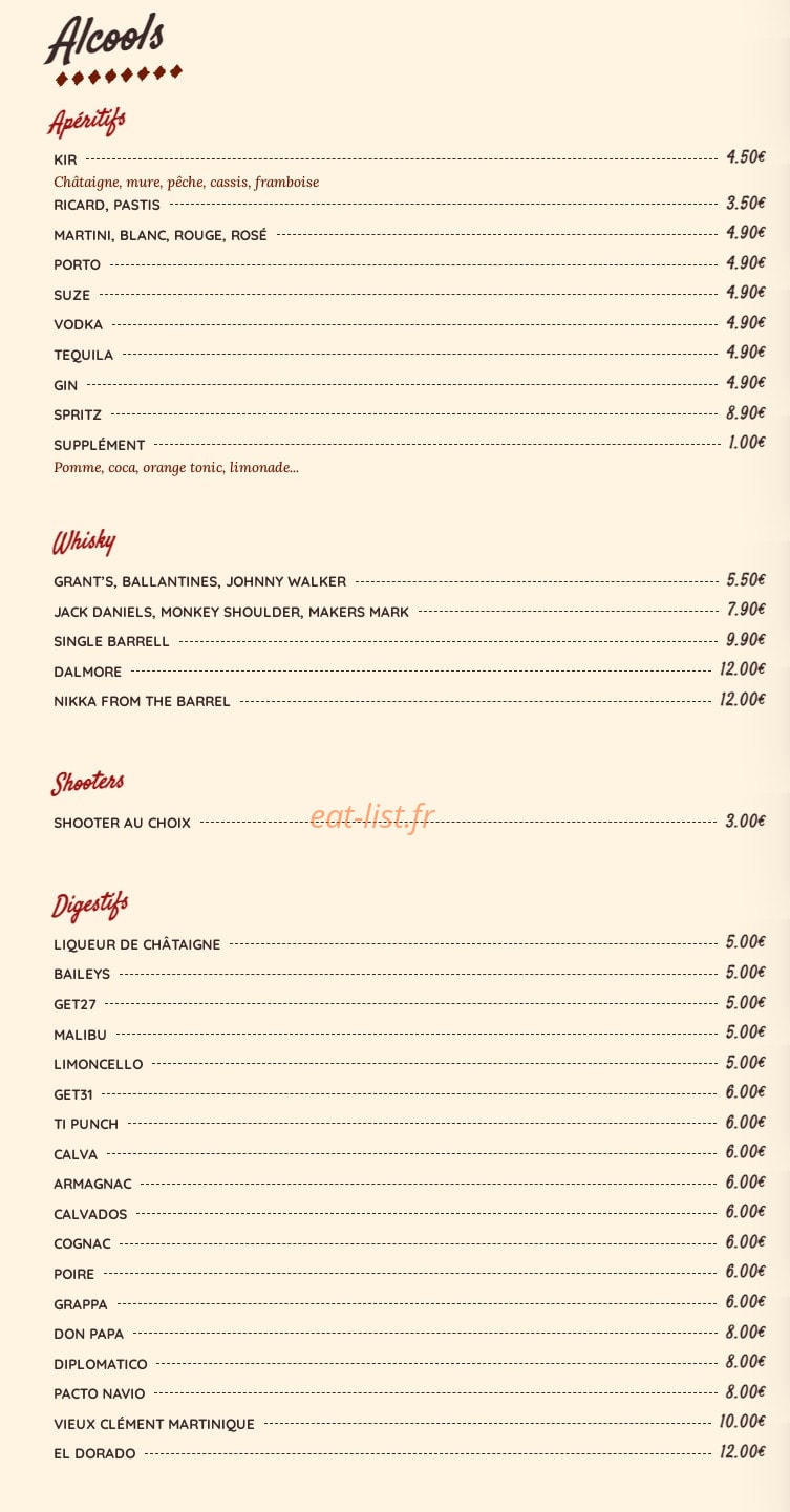Le Bistronome — carte page 5