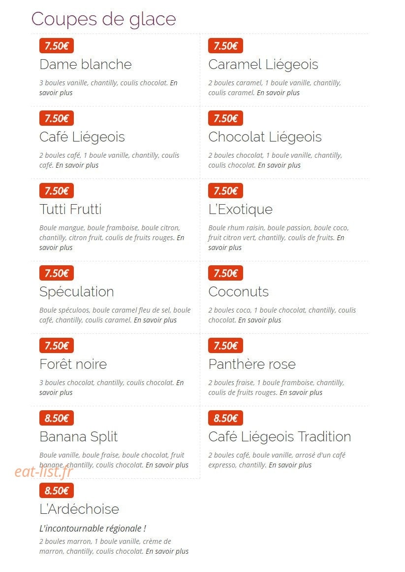 Ti'One Café — carte page 12