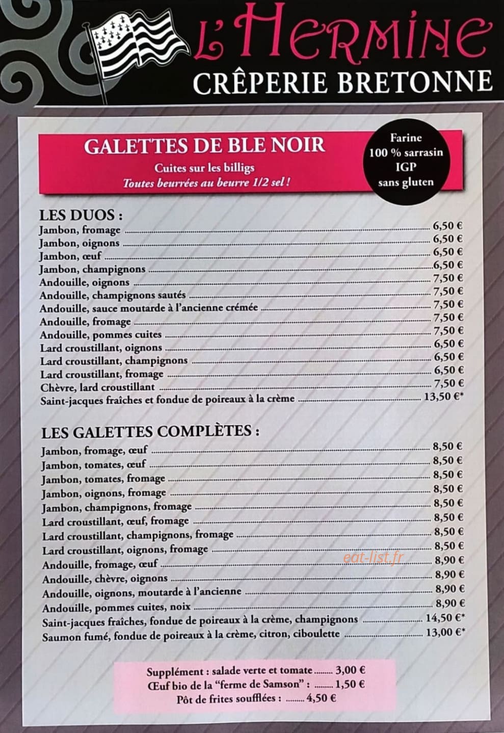 L'Hermine — carte page 2