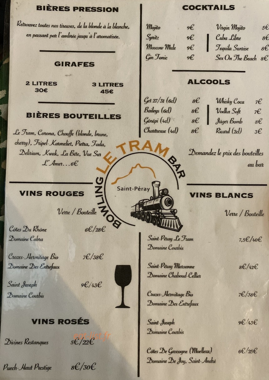 Le Tram — carte page 1