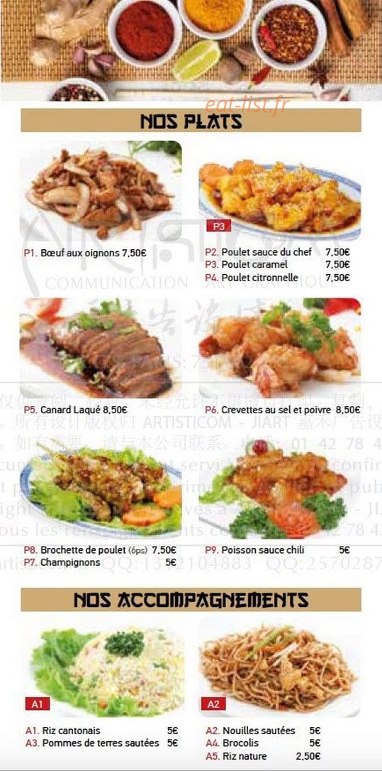 Bonheur d asie — carte page 3