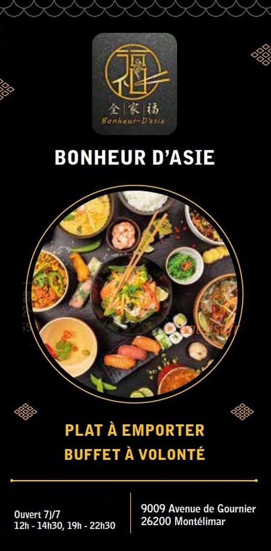 Bonheur d asie — carte page 1