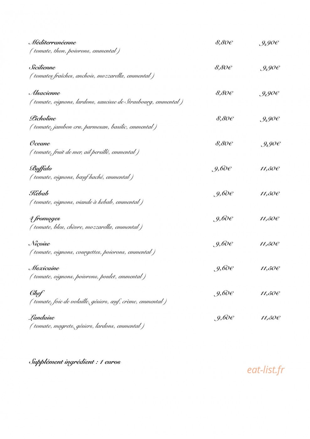 La Pyrite — carte page 4