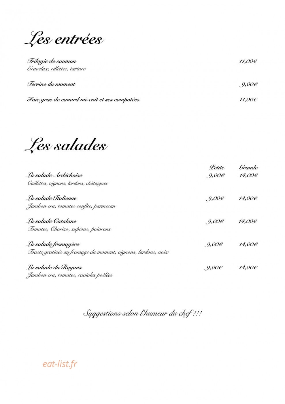 La Pyrite — carte page 1