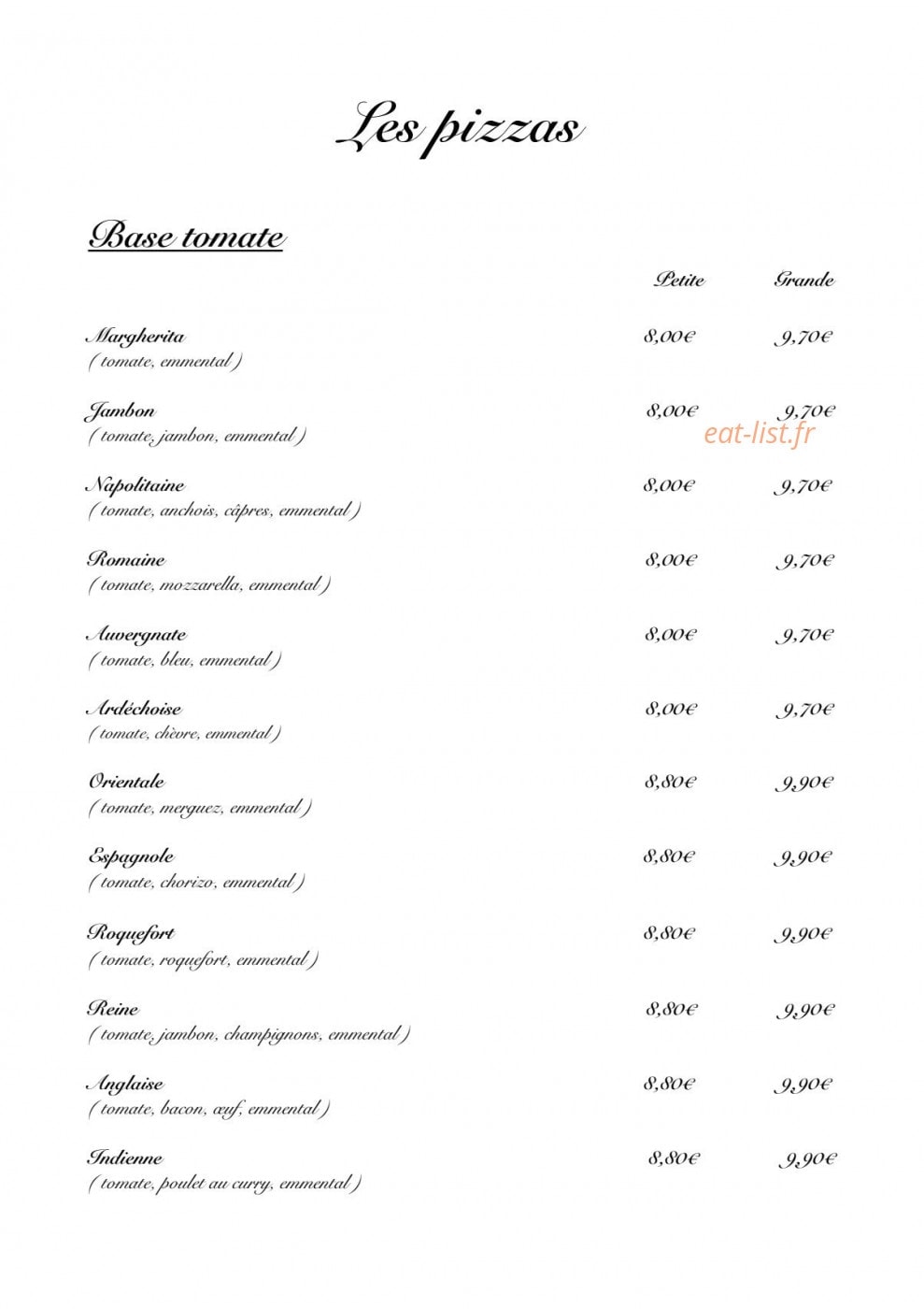 La Pyrite — carte page 3