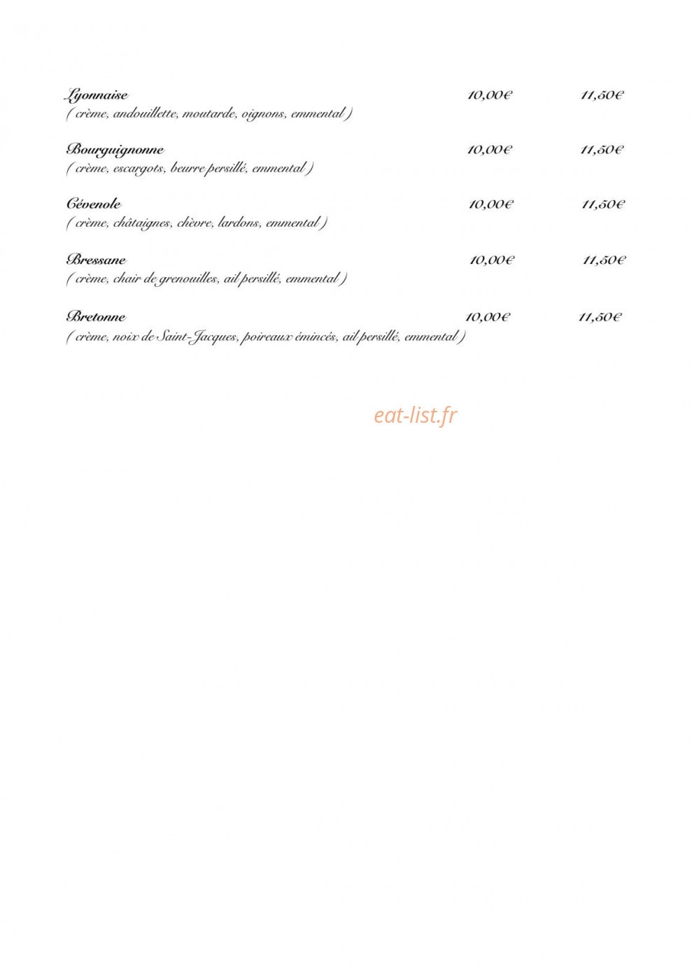 La Pyrite — carte page 6