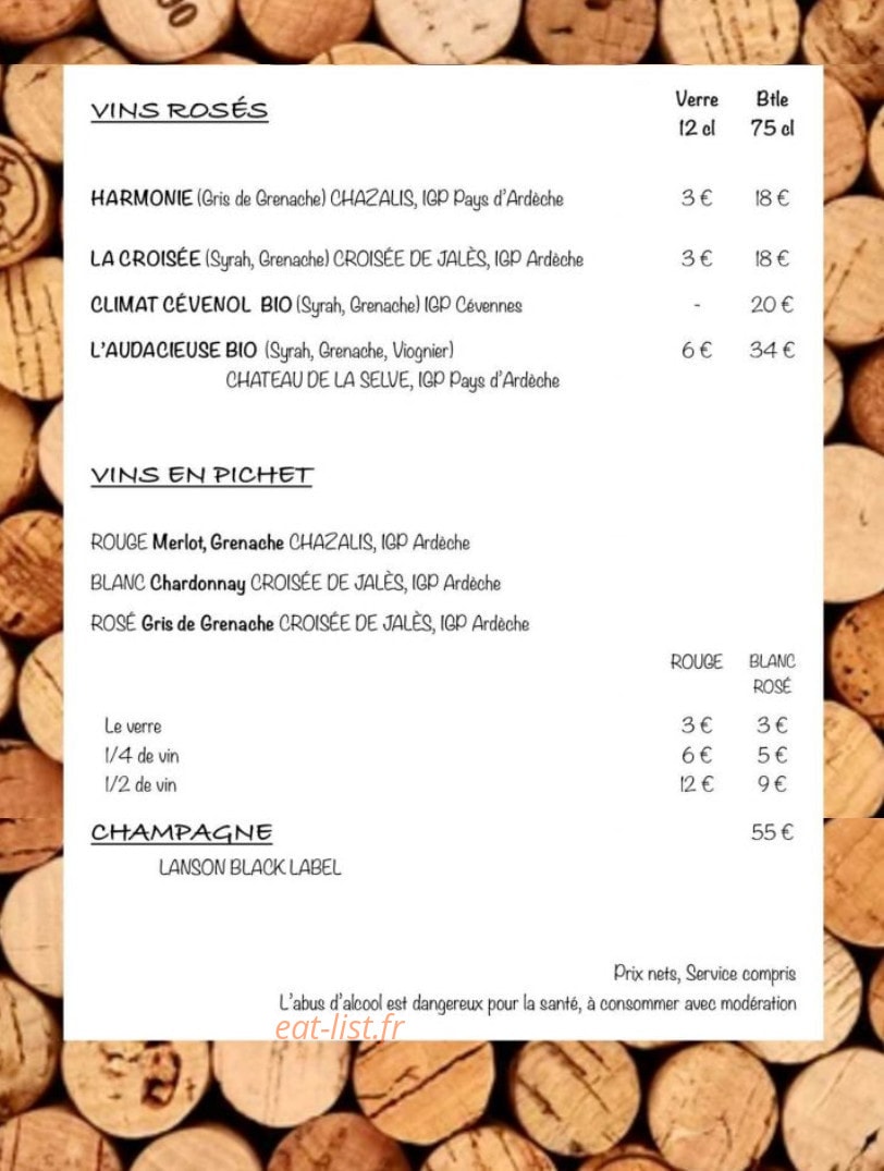 Coté Jardin — carte page 2