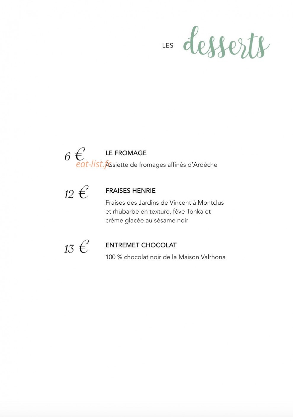 Le Vieux Figuier — carte page 3