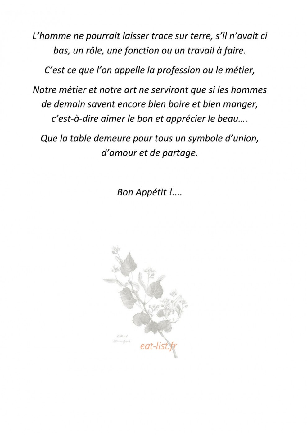 Les Tilleuls — carte page 7