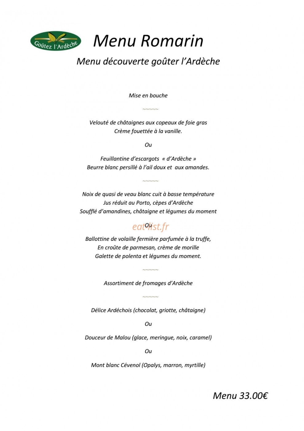 Les Tilleuls — carte page 2