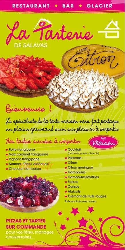 La Tarterie de Salavas — carte page 5