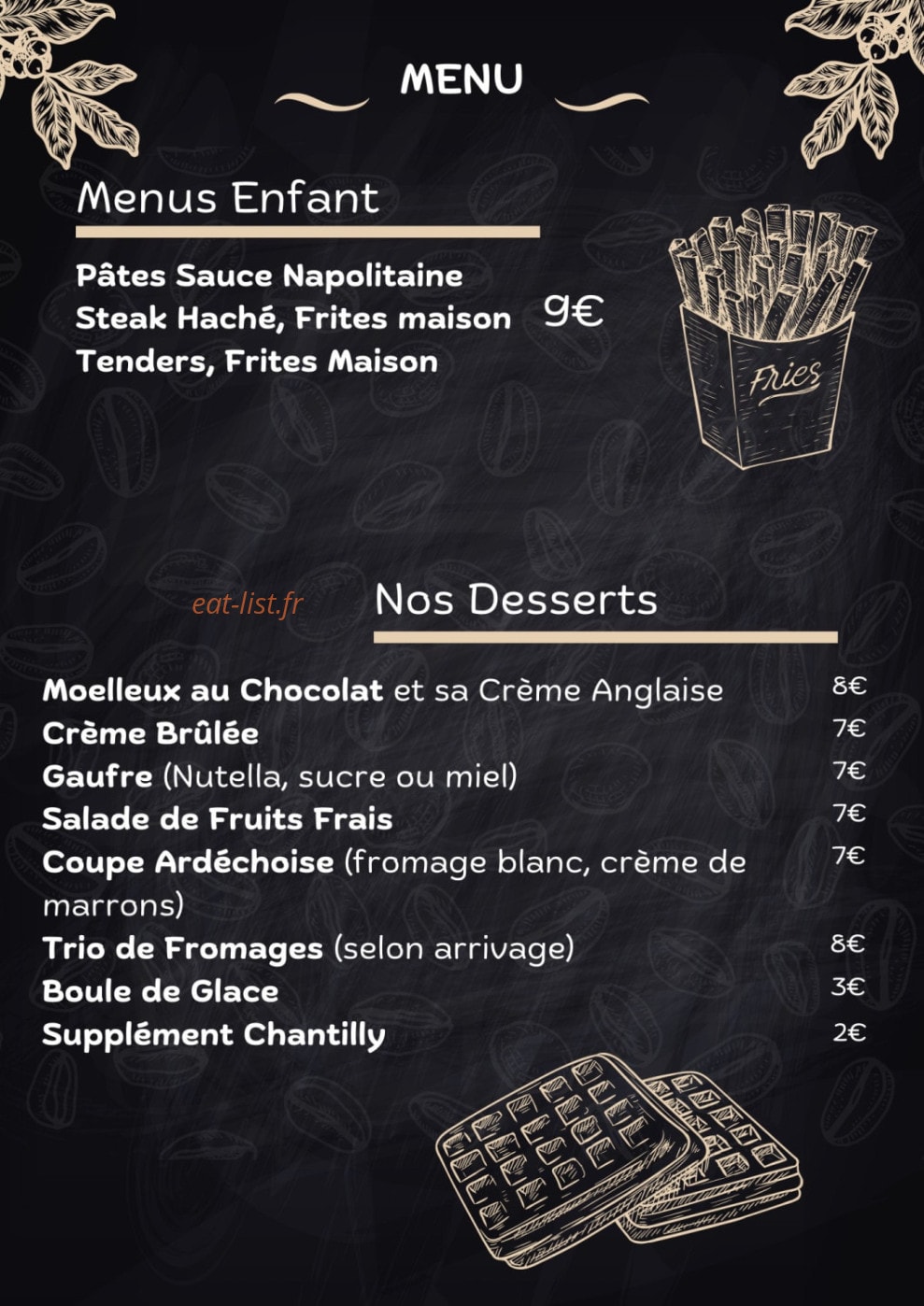 Le 07 restaurant — carte page 3
