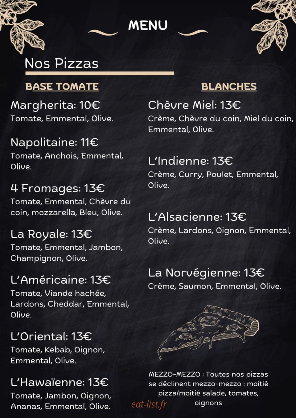 Le 07 restaurant — carte page 4