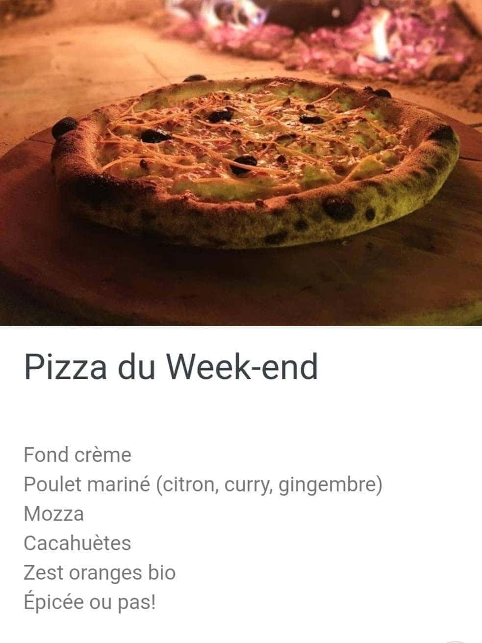 Mia pizza — carte page 1