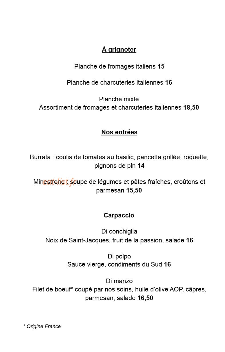 Allegra — carte page 2