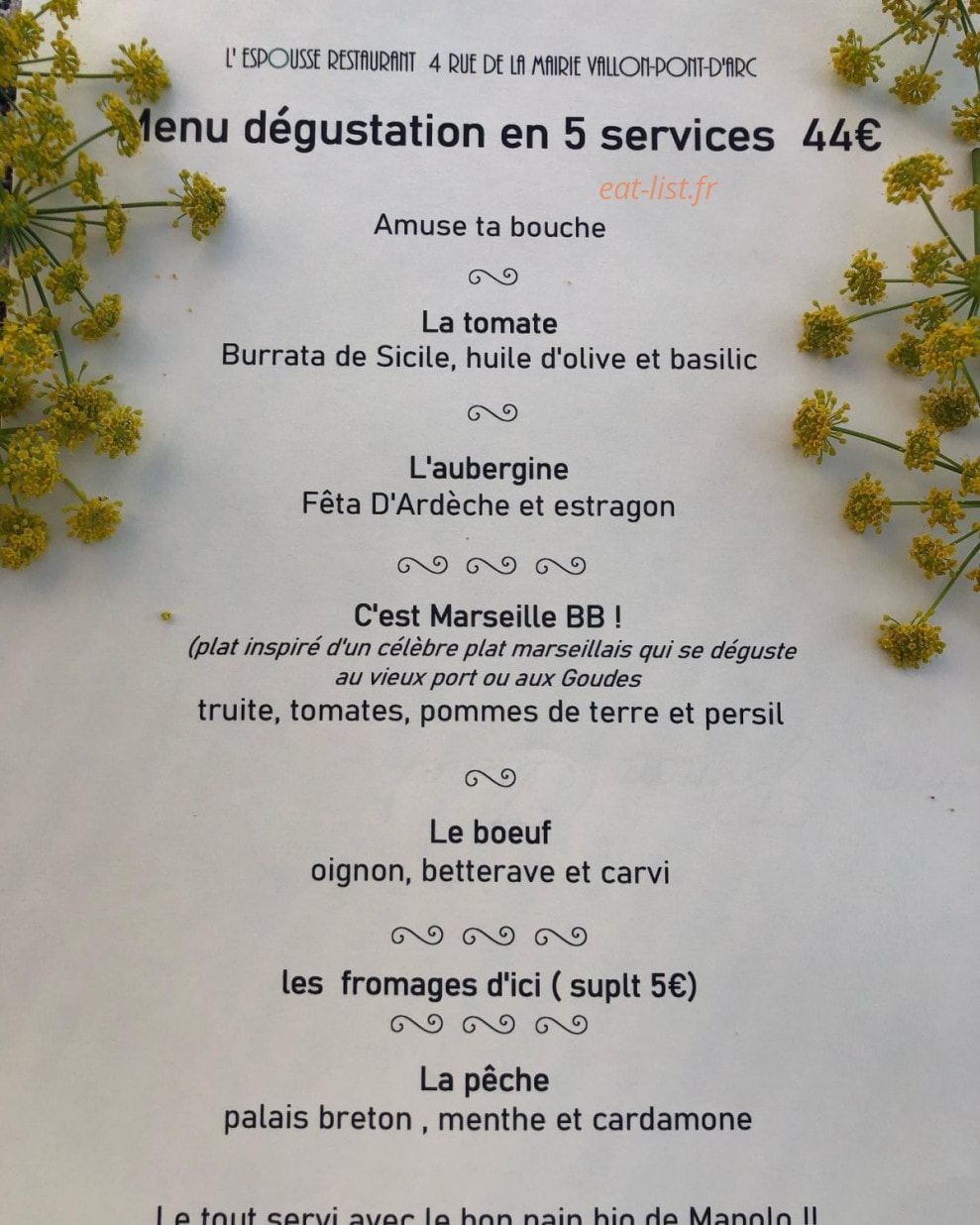 L'espousse — carte page 1