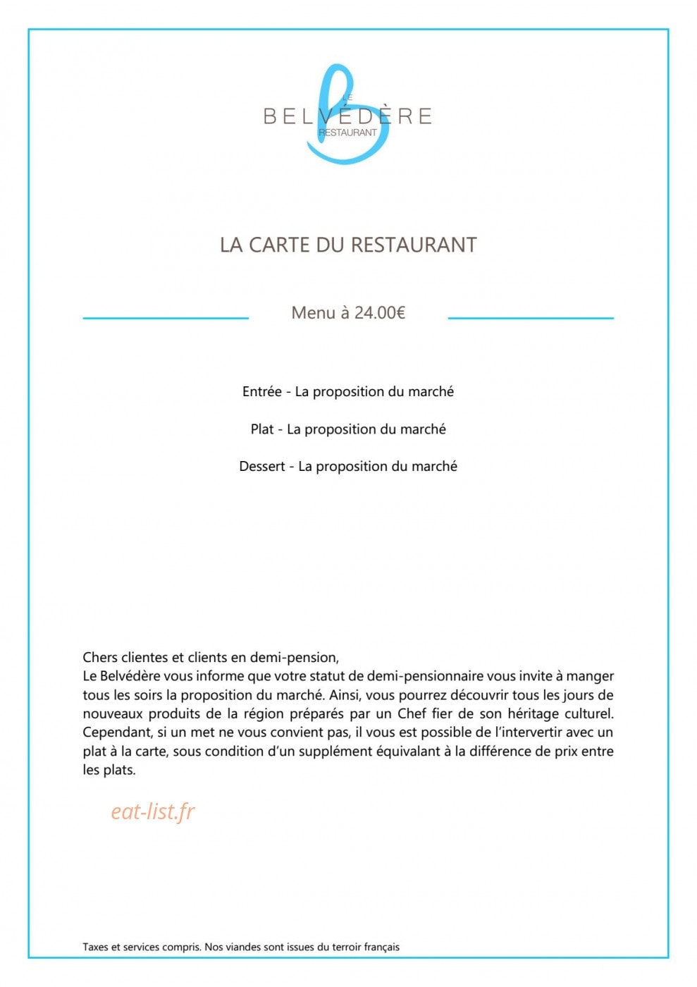 Le Belvédère — carte page 3