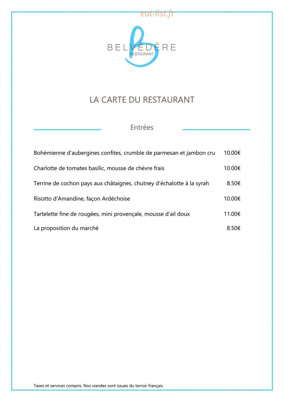 Le Belvédère — carte page 4