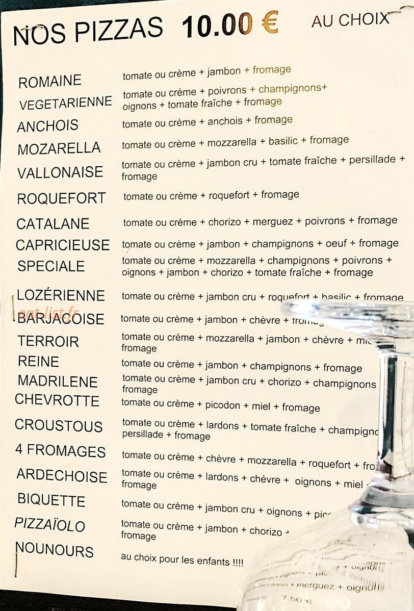Le Croustous — carte page 1