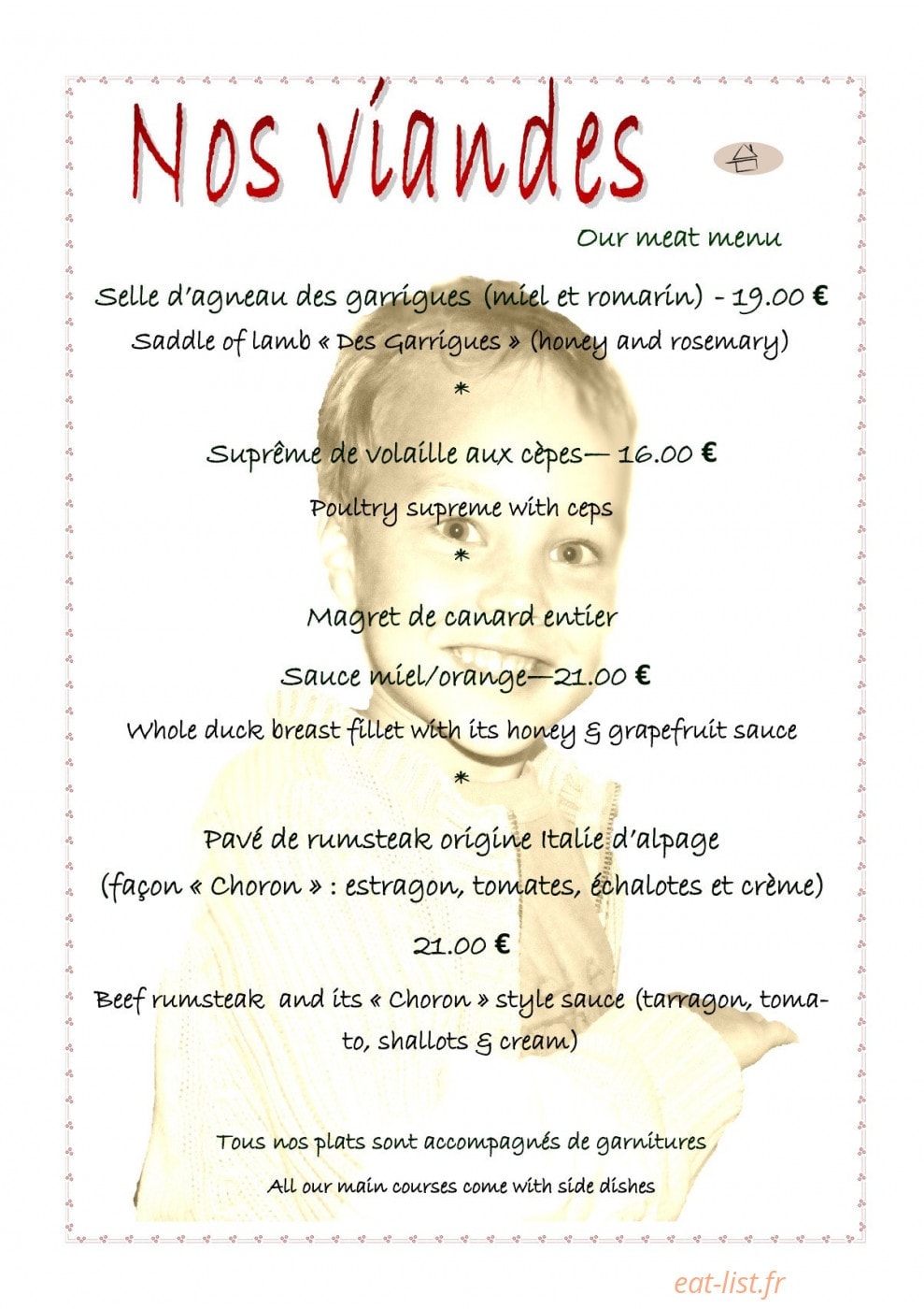 Le Domaine des Dames — carte page 2