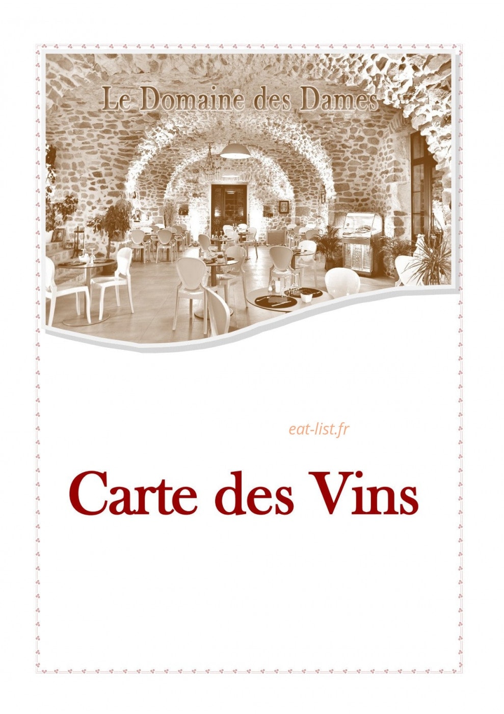 Le Domaine des Dames — carte page 8