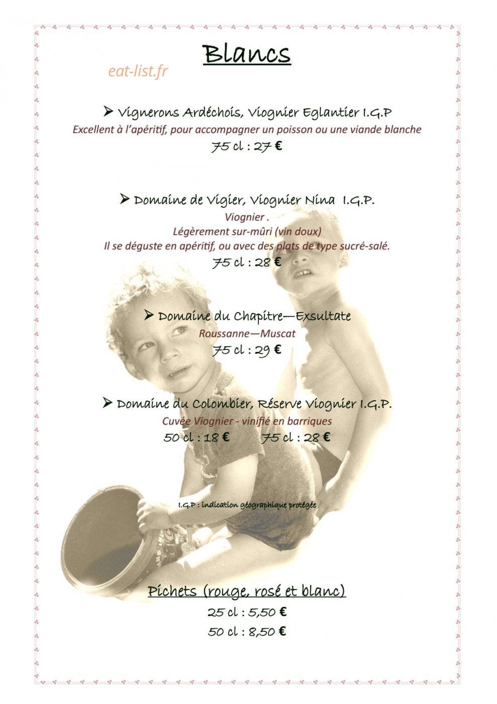 Le Domaine des Dames — carte page 11