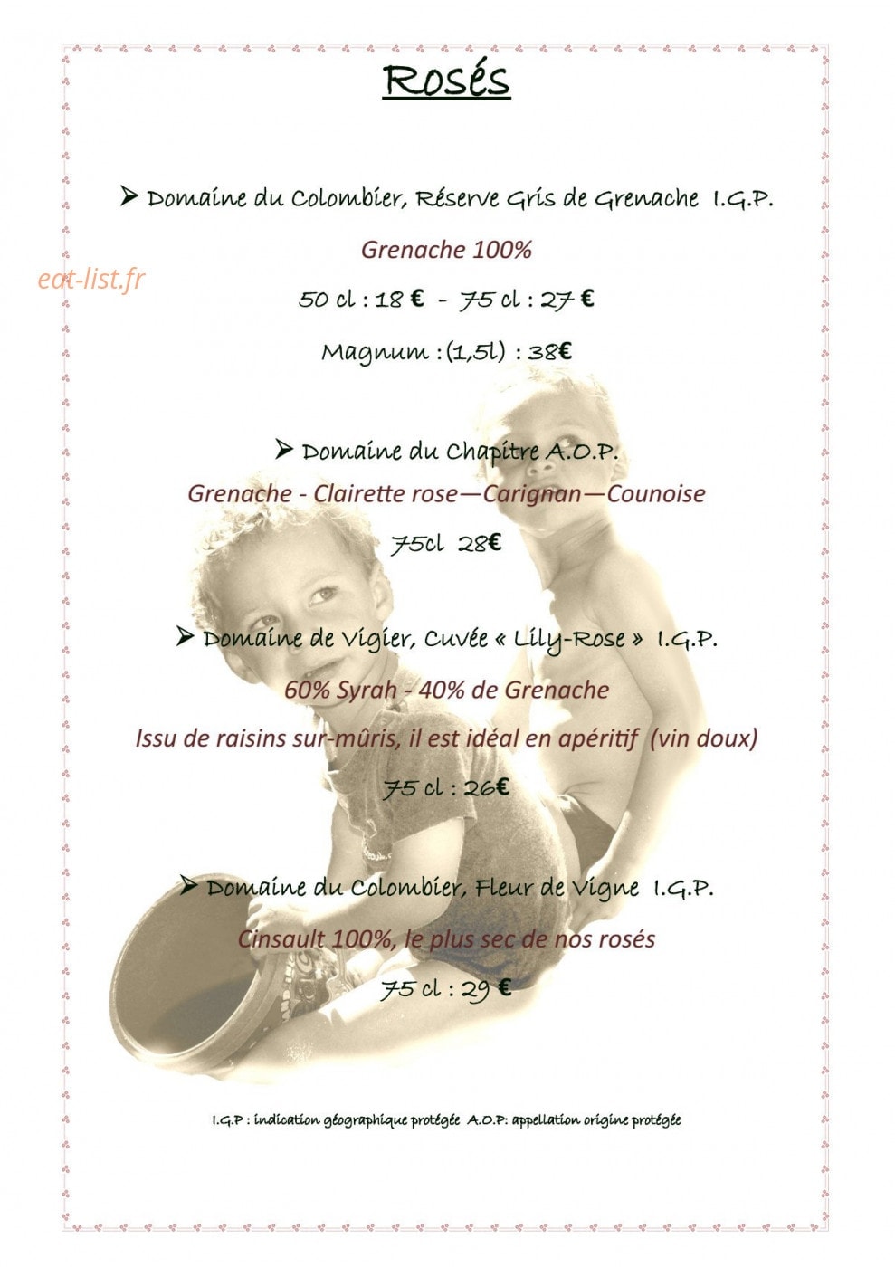 Le Domaine des Dames — carte page 10