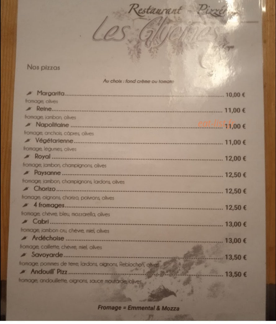 Les Glycines — carte page 1