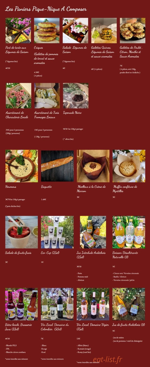 So Picnic — carte page 3