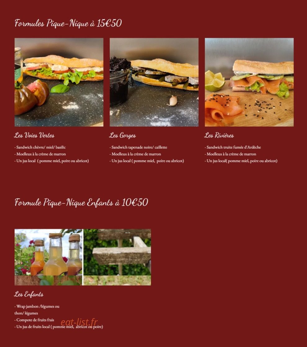 So Picnic — carte page 2