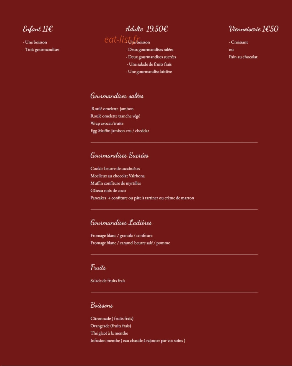 So Picnic — carte page 1