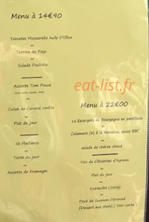 Tom Pouce Café — carte page 1