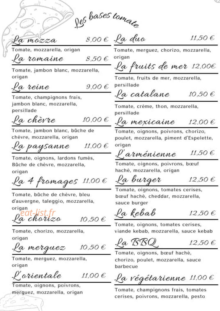 Il Calderone Pizza — carte page 1