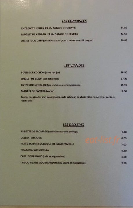 Le Grand Café — carte page 2
