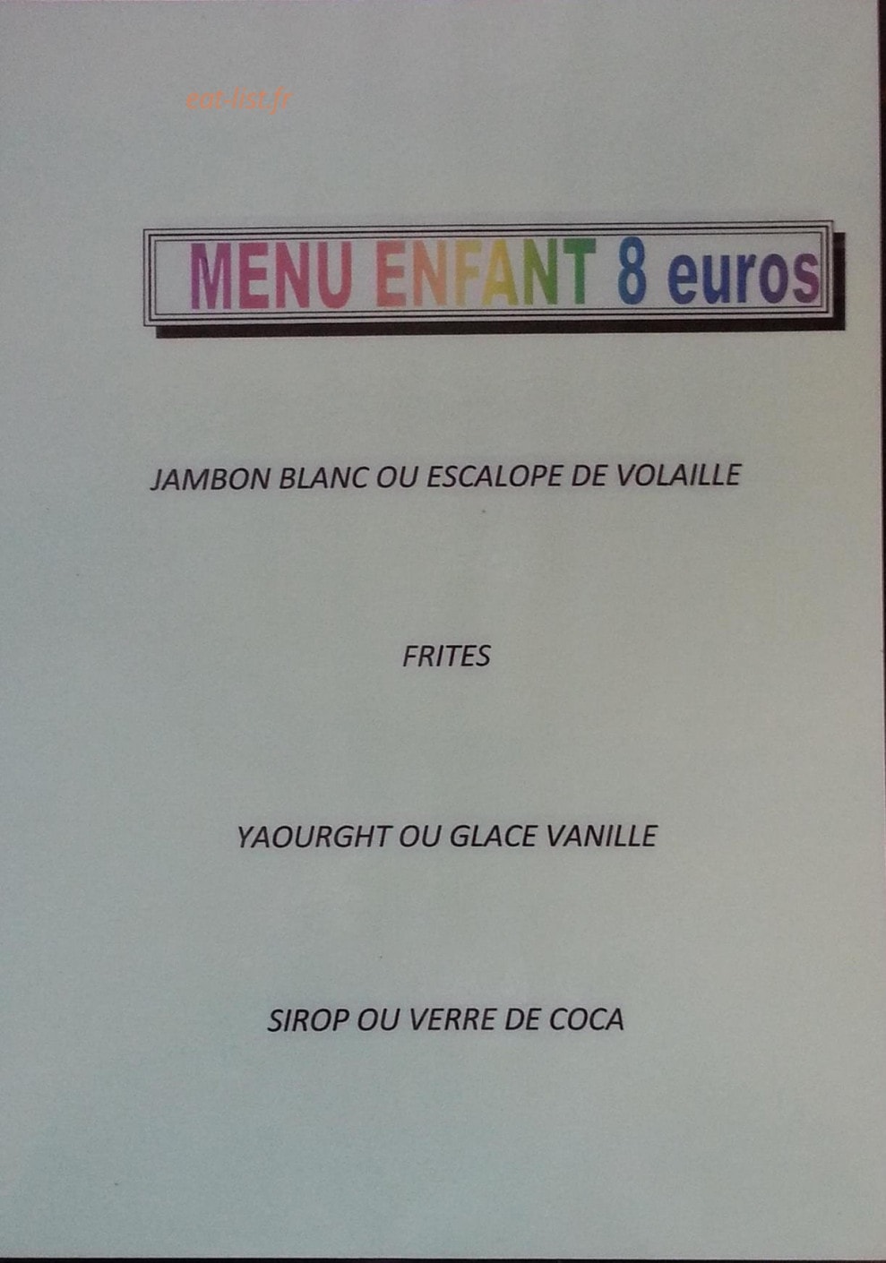 Le Grand Café — carte page 4