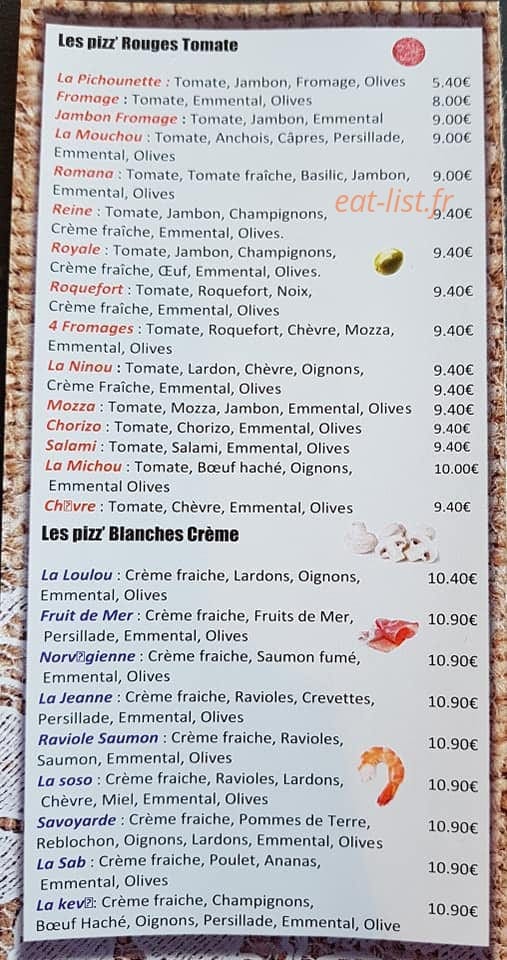 Chez Ever — carte page 1