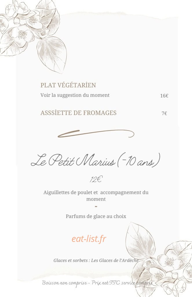 La Terrasse de Mirabel — carte page 5